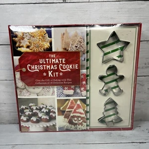 New Ultimate Christmas Cookie Kit 30 Baking Recipes 3 Holiday Cookie Cutters - Picture 1 of 10