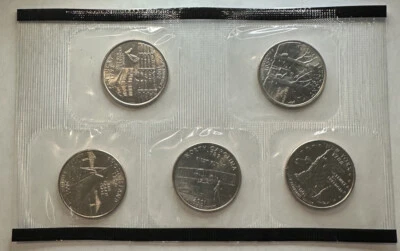 2001-Denver Mint State Quarters Set 5 Coins In Original US Mint Cellophane - Image 1 of 2