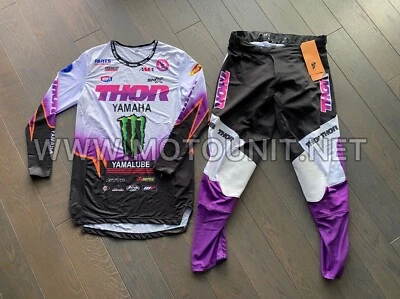 Thor Pulse Yamaha Monster Energy Gear Set 2025 Motocross Jersey Pantalones Kit Combo Foto 1 de 4