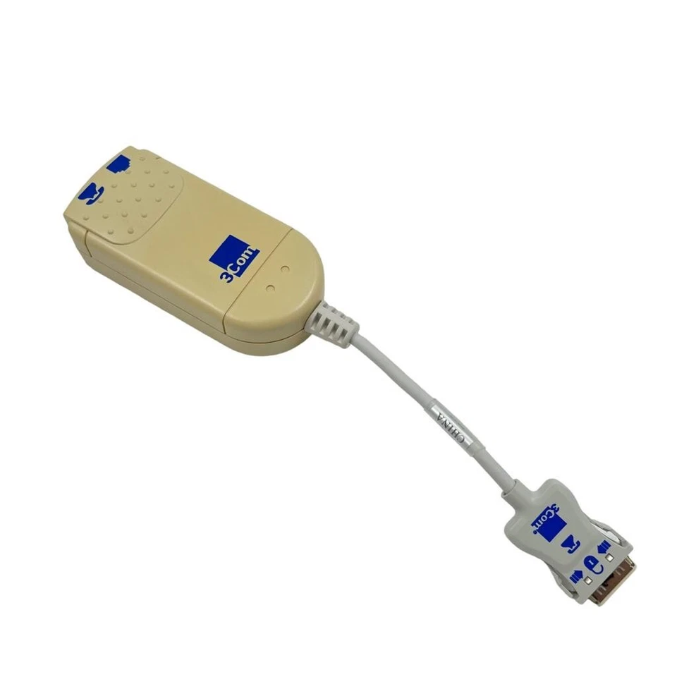 NEW 3Com 3CCFEM556-INT-CBL 3CCFEM556INTCBL Megahertz 10/100 LAN+56K PC Card - Image 1 of 2