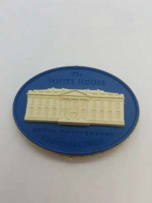 БЕЛЫЙ ДОМ 200-ЛЕТИЕ РОЖДЕСТВА 2000 СТОЛА ОРНАМЕНТ REF #3337 - Изображение 1 из 4