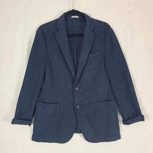 Nordstrom Rack Women's 38/US 6 2 Button Knit Blazer Navy Blue - Picture 1 of 9