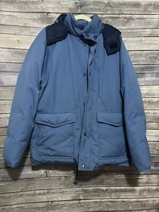 Penfield Rugged wear Blue Goose Down Mens Puffer Puffy Jacket Coat Large Vintage - Picture 1 of 12