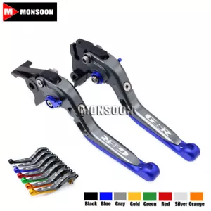 For SUZUKI GSR600 2006-2011 GSR750 Folding Extendable Brake Clutch Levers Blue - Picture 1 of 8