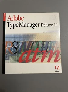 Adobe Type Manager Deluxe 4.1 with Serial Number, great condition - Afbeelding 1 van 5