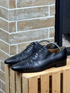 Mens Gucci Black Leather Oxford Formal Shoes Size UK6.5 US7.5 EU:40.5 - Picture 1 of 14