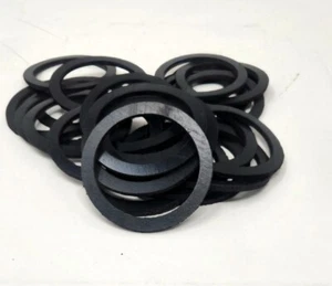 3/4" ID x 1 1/4" OD x 1/8" Thick Black Rubber Flat Washers  25 Pack Size - Picture 1 of 4