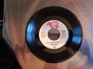 1977 EXC+Andy Gibb (Love Is) Thicker Than Water RS 883 words and music 45 - Picture 1 of 2