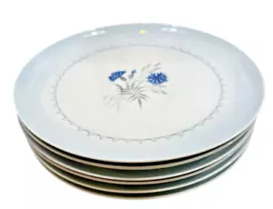 B&G BING & GRONDAHL #25A CORNFLOWER BLUE DENMARK 10 1/4" DINNER PLATES SET OF 6 - Picture 1 of 6