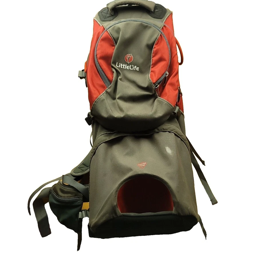 Portabebés LittleLife Voyager S2 con Mochila para Bebé Niño Rojo Gris Caminata Foto 1 de 4