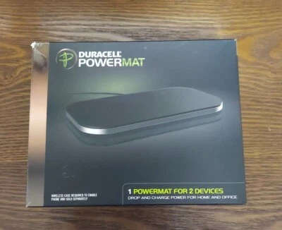 Duracell Powermat para 2 Dispositivos (Compatible con PMA) - Negro Nuevo en Caja Foto 1 de 4
