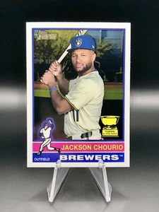 Jackson Chourio 2025 Topps Heritage Chrome Lot (2) Base & ‘24 Record Breaker - Bild 1 von 4