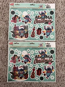 Disney Stitch Christmas Winter Window Clings 2 Packs 24 Clings In Each New - Picture 1 of 4