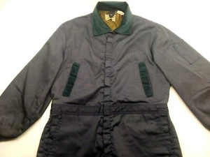 Vintage Sears Roebuck 0810 One Piece Insulated Suit Mechanic Overalls 42 Regular - Picture 1 of 24