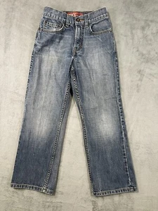 Levis Jeans Boys 10 Slim 23x25 Blue Medium Wash 569 Loose Straight Denim - Picture 1 of 6