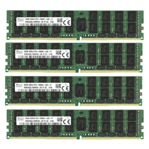 SK Hynix 2666MHz 256GB(4 x 64GB)REG ECC RAM DDR4 LRDIMM PC4-21300 Server Memory - Picture 1 of 3