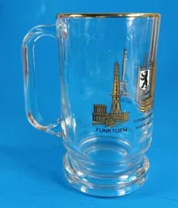 Deutsches 0,25L Souvenir Bierglas mit Goldrand. Made in Italy. - Bild 1 von 7