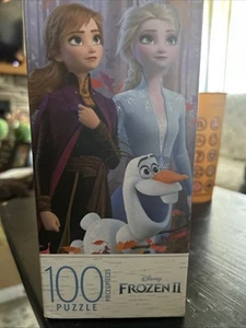 Disney Princess Frozen 2 Elsa Anna Olaf Cardinal 100 Piece Jigsaw Puzzle - Picture 1 of 1