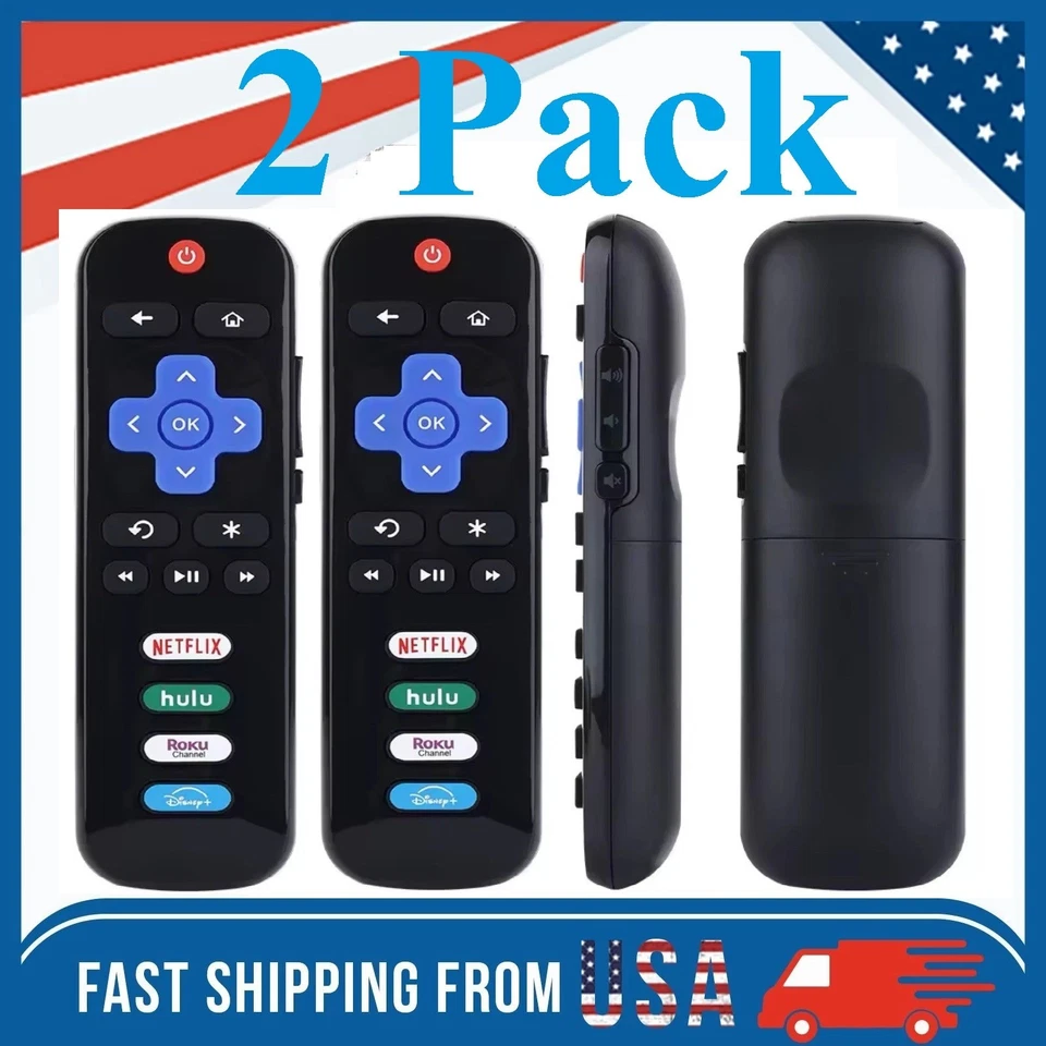 2 x Replacement Remote RC280-01 For TCL ROKU TV Radio Vudu 32FS3700 40FS3750 TCL - Image 1 of 4