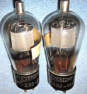 2 NOS Silvertone 232 aka 32 Vakuumröhren - 1930er Tetroden für Vintage AM Radios - Bild 1 von 4