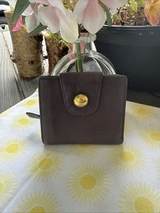 "Mini billetera/moneda Osgoode Marley RFID de cuero suave gris a presión/crebilla. 3,5""X4"" cerrada". - Imagen 1 de 12