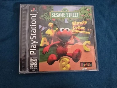 CD de videojuego educativo Elmo's Letter Adventure Sesame Street Sony PlayStation Foto 1 de 3