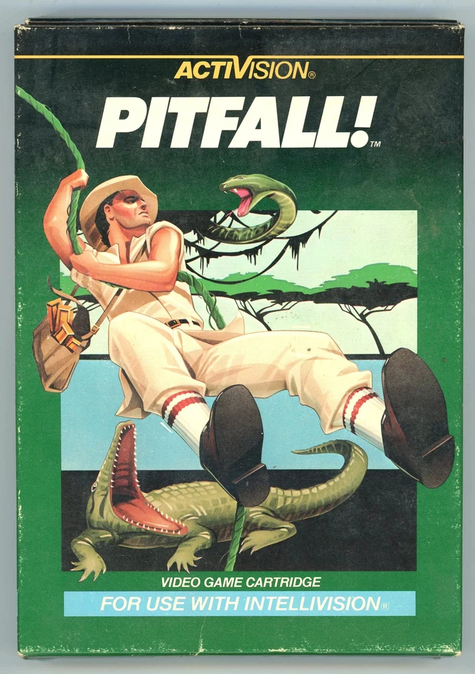 1982 Activision Pitfall! Intellivision Video Game Cartridge in Box - Image 1 of 3