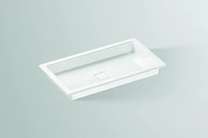 Alape EB.RE700.4 Drop-in Rectangular Sink 27 1/2 x 15 3/8 Glazed Steel White - Picture 1 of 20