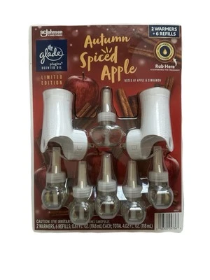 Glade Plugins Autumn Spiced Apple, 2 calentadores + 6 recargas de aceite perfumado Foto 1 de 2