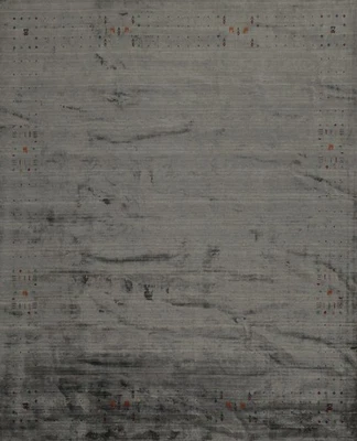 Square Tribal Style Area Rug 10x10 Handmade with Artistic Corner Embellishments - Image 1 of 4