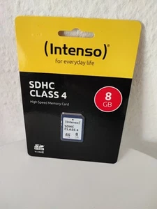 Intenso High Speed Memory Card SDHC CLASS 4 Speicherkarte 8 GB Neu - Bild 1 von 1