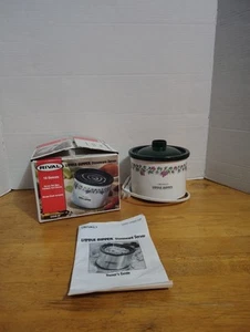 Vintage Rival Little Dipper 3204D Electric Stoneware Mini Crockpot Grapes ~WOW~ - Picture 1 of 6