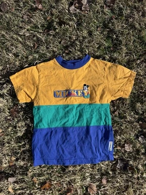 Camisa Vintage Mickey & Co Bordada Niños Talla 4 Retro Disney Foto 1 de 4