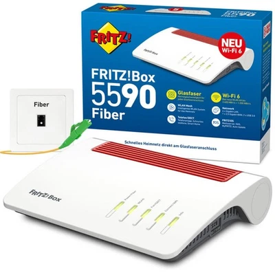 AVM FRITZ!Box 5590 Fiber Wi-Fi 6 Glasfaser-Router OVP/neu - Bild 1 von 2