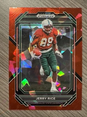 Jerry Rice 2023 Panini Prizm Selecciones de draft - RC Red Ice Prizm 49ers #51 Foto 1 de 2