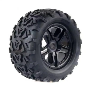 160*85mm Monster Truck RC Car Wheels and Tires 17mm Hex for 1/8 Set Pre-Glued - Picture 1 of 6