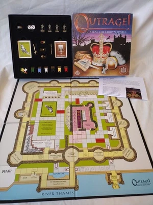 Outrage! Steal The Crown Jewels Board Game 1992 (Instructions Are Photocopy) - Image 1 of 4