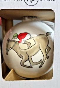 Magnolia Lane Kentucky Derby 151 Ornamento Caballo\Jockey - Pintado a mano - NUEVO - Imagen 1 de 2