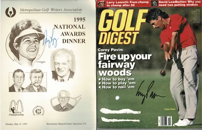 ¡Lote de 5 revistas autografiadas firmadas por Golf Legends! ¡Auténtico garantizado! 8380 Foto 1 de 3