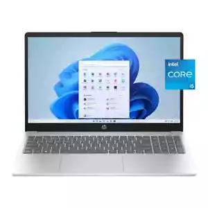 HP 15.6" Laptop Intel Core i5 8GB Memory 256GB SSD Silver 15-FD0095WM - Picture 1 of 12