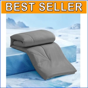 Double-Sided Cooling Blanket Twin - Instant Heat Absorption, Perfect for Spring - Picture 1 of 10