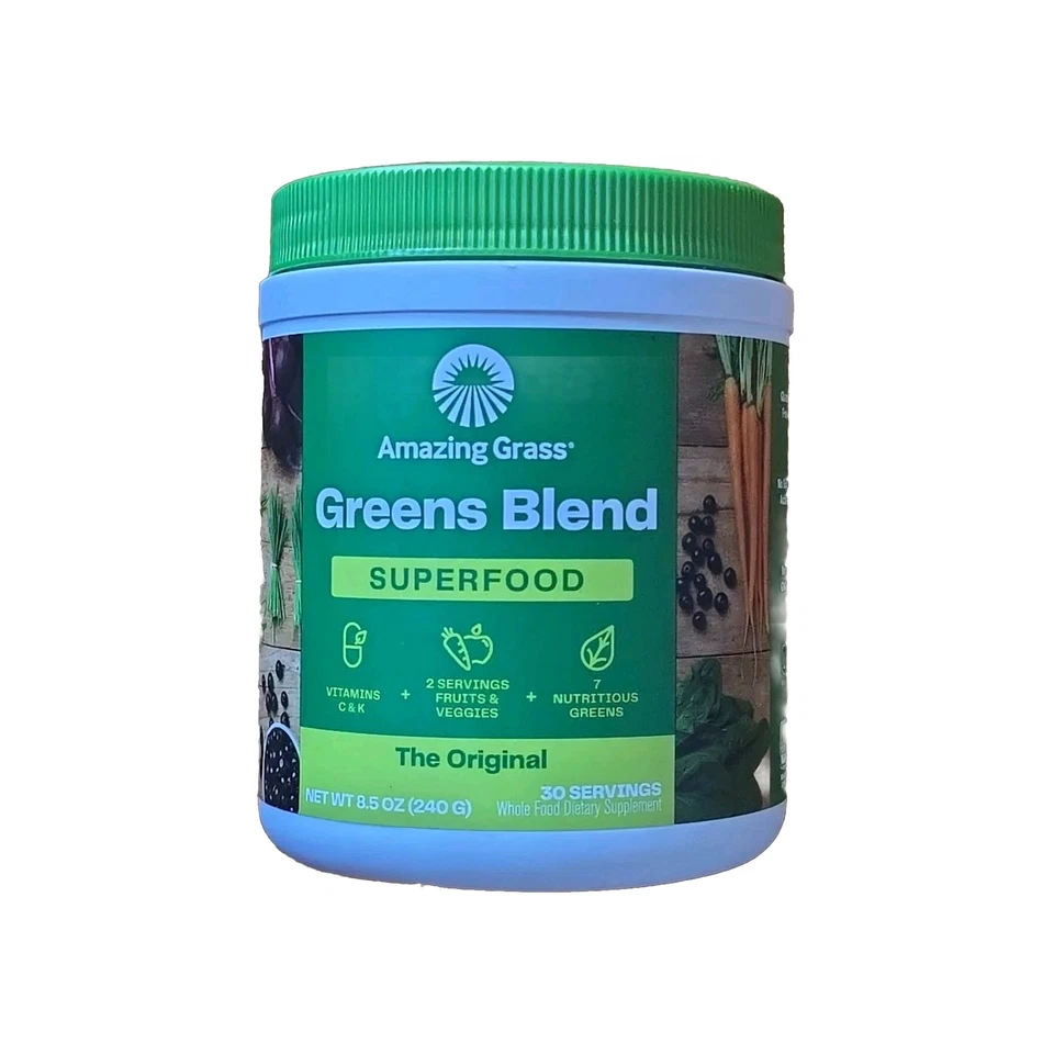 Amazing Grass Original Greens Blend Superfood Powder Vitamin C & K 8.5oz  - Image 1 of 1
