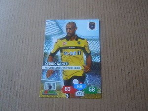 Panini adrenalyn card - Foot 2013/14 - Sochaux - N°04 - Cédric Kante