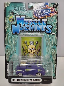 Muscle Machines 1941 Jeep Willys Coupe Purple/Green Matte Finish Diecast 1:64 Sc - Picture 1 of 6