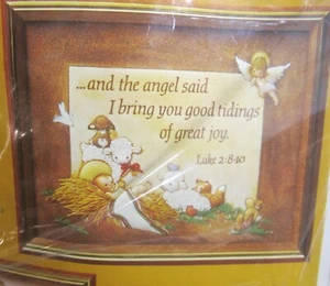 Good Tidings Nativity Scene Creative Circle Needle Craft Kit Baby Jesus vtg new - Picture 1 of 3