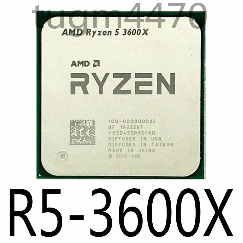 AMD Ryzen 5 3600X R5-3600X 3.8GHz 6Core 12Thr 32M Socket AM4 CPU Processor - Imagen 1 de 1