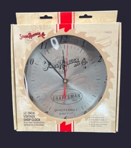 Sears Roebuck & Co. Craftsman Tool Saw Blade Wall Shop Clock 34153 NIB 12" - Picture 1 of 9