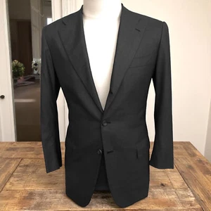 $9800 Italy Current Kiton Blazer - Super 180's - 14 Micron - Charcoal Gray 41 7R - Picture 1 of 21