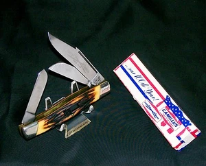 Camillus 88 Stockman's Knife Sword Brand 1976 Side Locking Design W/Packaging - Picture 1 of 12