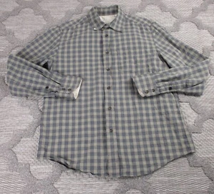 Rag & Bone Shirt Mens Small Blue/Green Lightweight Flannel Gingham - Picture 1 of 14